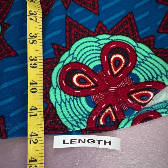 LuLaRoe Nicole Floral Multicolor Dress Short Sleeve Plus Size Artsy Size 3XL - Picture 4 of 7